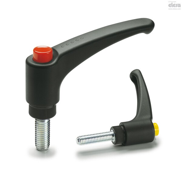 Elesa Zinc-plated steel threaded stud, ERX.95 p-1/2-13x1 3/4-C1